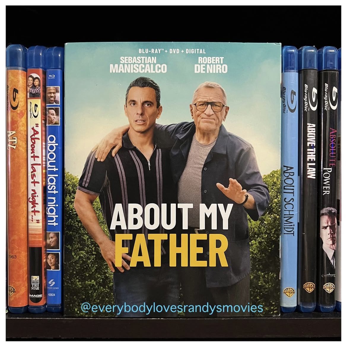 RandysMovies's tweet photo. Movie: #AboutMyFather (2023)
Starring: #SebastianManiscalco #RobertDeNiro #LeslieBibb #KimCattrall #DavidRasche #AndersHolm #BrettDier
Directed By: #LauraTerruso
#BluRay
#MovieNerd
#MovieCollector
#BluRayCollection
#MovieCollection
#MovieBuff
#PhysicalMedia
#FilmTwitter 🇮🇹