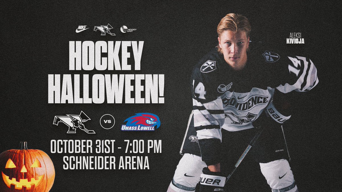 🎃Spend your Halloween in Friartown for the <a href="/hockey_east/">Hockey East</a> Home Opener!

🏒<a href="/FriarsHockey/">PC Men's Hockey</a> is back in action at Schneider Arena this Friday at 7PM and tickets are still available.

🎟️Secure yours now - bit.ly/pchockeyvuml