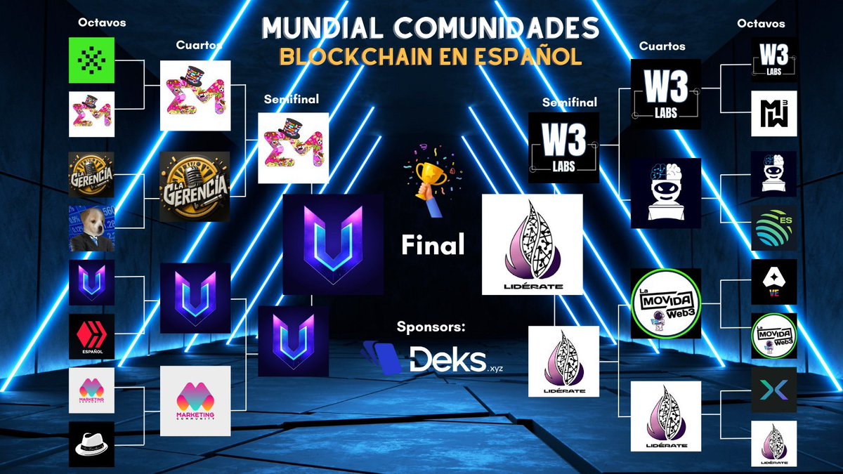 El Mundial de Comunidades Blockchain en Español 2025 ha finalizado.

Durante semanas, 16 comunidades de Latinoamérica y España compartieron su energía, creatividad y pasión por el ecosistema Web3.

No solo fue una competencia, fue una demostración de unión, colaboración y amor