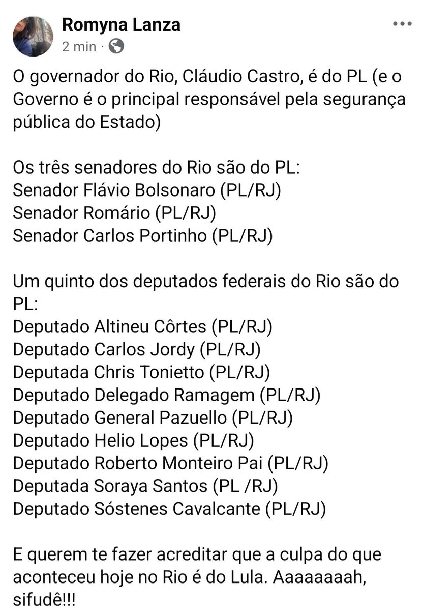 romyna_8's tweet image. O RJ, um estado dominado pelo Comando Vermelho, mas também pelo PL, né? Vamos combinar.