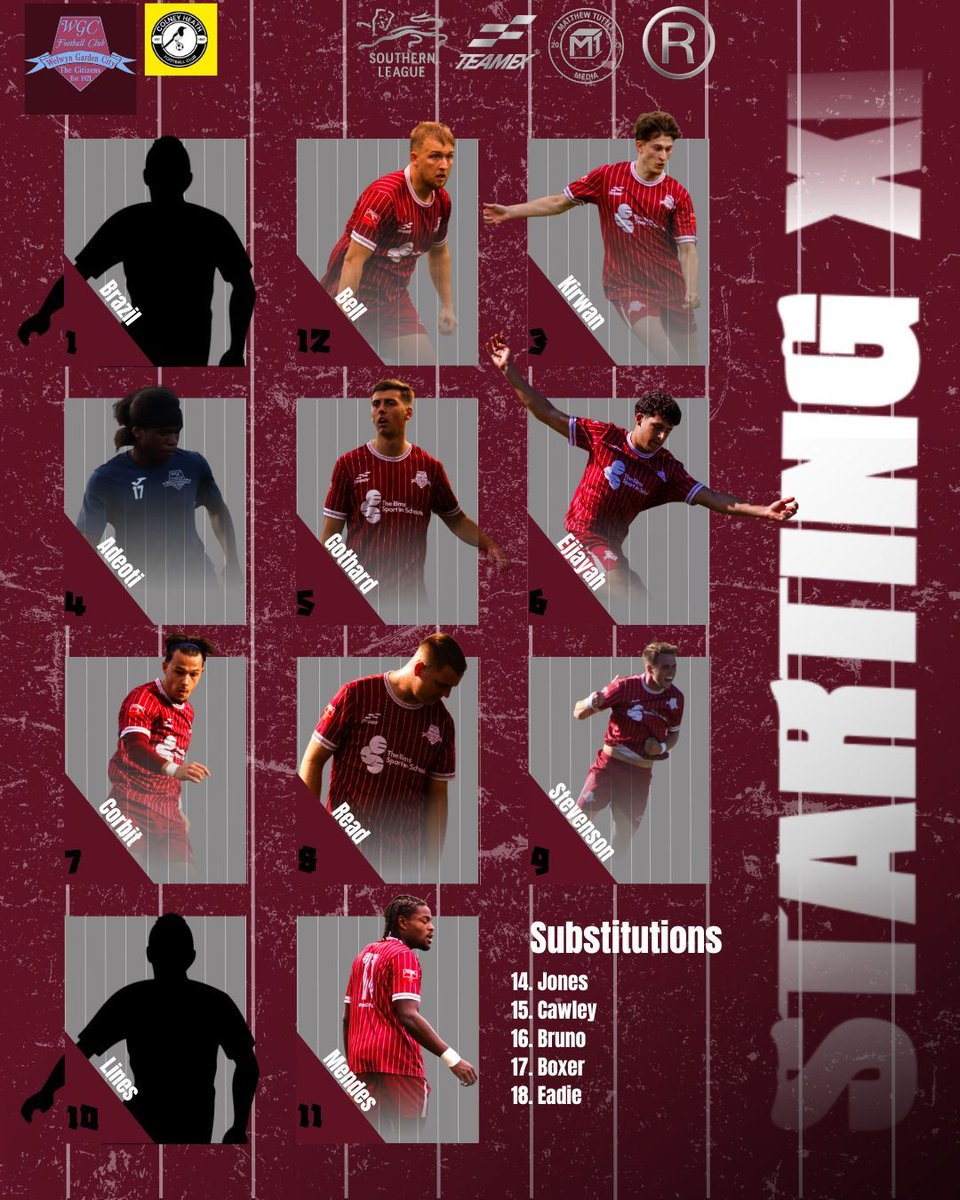 👥| STARTING XI

Here is how your #CITIZENS lineup tonight to face <a href="/ColneyHeathFC/">Colney Heath FC</a>

1️⃣ Adeoti gets his first ever start for the club
😱 Read steps into midfield
🧤 Brazil returns in between the sticks for the first time since pre-season

Kick off in 30 minutes! ⌚️👀

#CITIZENS