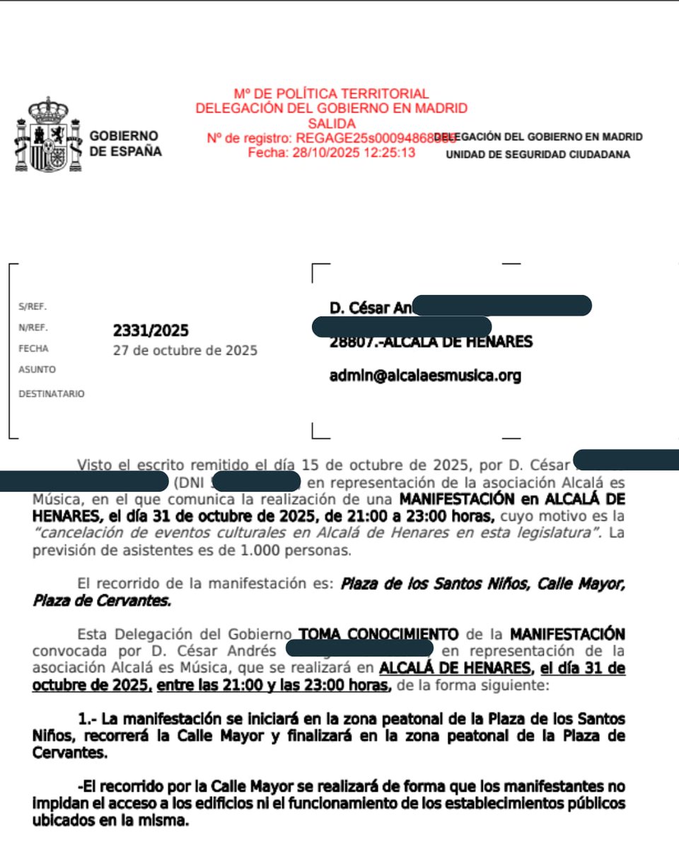 aemusica's tweet photo. @DreamAlcala @AytoAlcalaH Pues lo mismo el @AytoAlcalaH dice  cosas que no son verdad, porque autorizado está y la información sobre lo que se va a hacer es clara en todos nuestros canales 😉 https://t.co/W12a8p0OSF