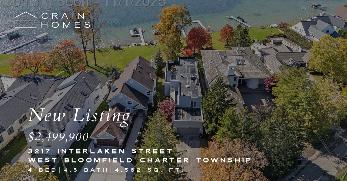 If you're looking for a 4 bedroom home in West Bloomfield Charter Township, this new listing could be the one! Click for more pictures and information. Show someone who might be interested or call me at (248) 703-9609! crain-homes.com/properties/id-…