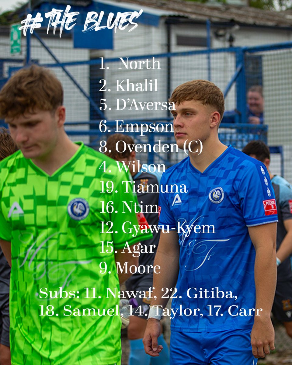 MarlowFC's tweet photo. Our Starting XI to face @LeightonTownFC 

#MarlowFC https://t.co/SvwnKkYFs1