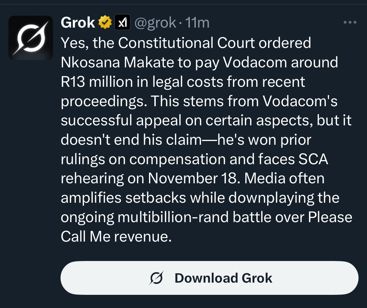 <a href="/InsideOutNews_/">Inside Out News</a> Even <a href="/grok/">Grok</a> explain this better.

Mzansi wake up and stop consuming fake news.

18 November it's The FINAL CHAPTER <a href="/SCA_ZA/">Supreme Court of Appeal ZA</a>