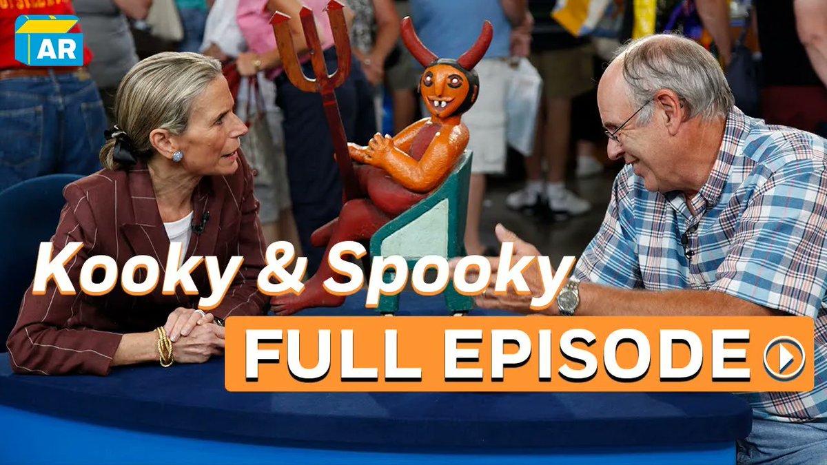 Celebrate Halloween with thrilling and chilling finds! Which macabre and magnificent treasure is valued at $250,000-$350,000? Watch "Kooky &amp; Spooky" now or anytime on the PBS app. Link to watch in the comments.