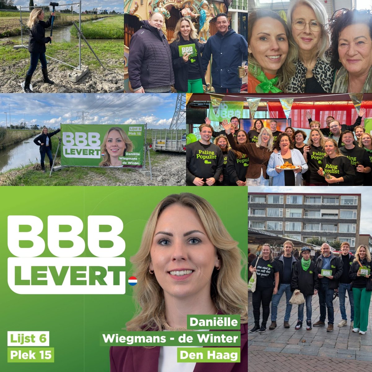 Morgen mag u naar de stembus. Uw stem is bepalend voor de toekomst van Nederland! 🇳🇱

Een stem op BBB is kiezen voor:
Voedselzekerheid ✅️
Een streng asielbeleid ✅️
Betaalbare zorg ✅️
Ondernemers ✅️
Bouwen voor starters, gezinnen én ouderen ✅️

Stem morgen BBB lijst 6,