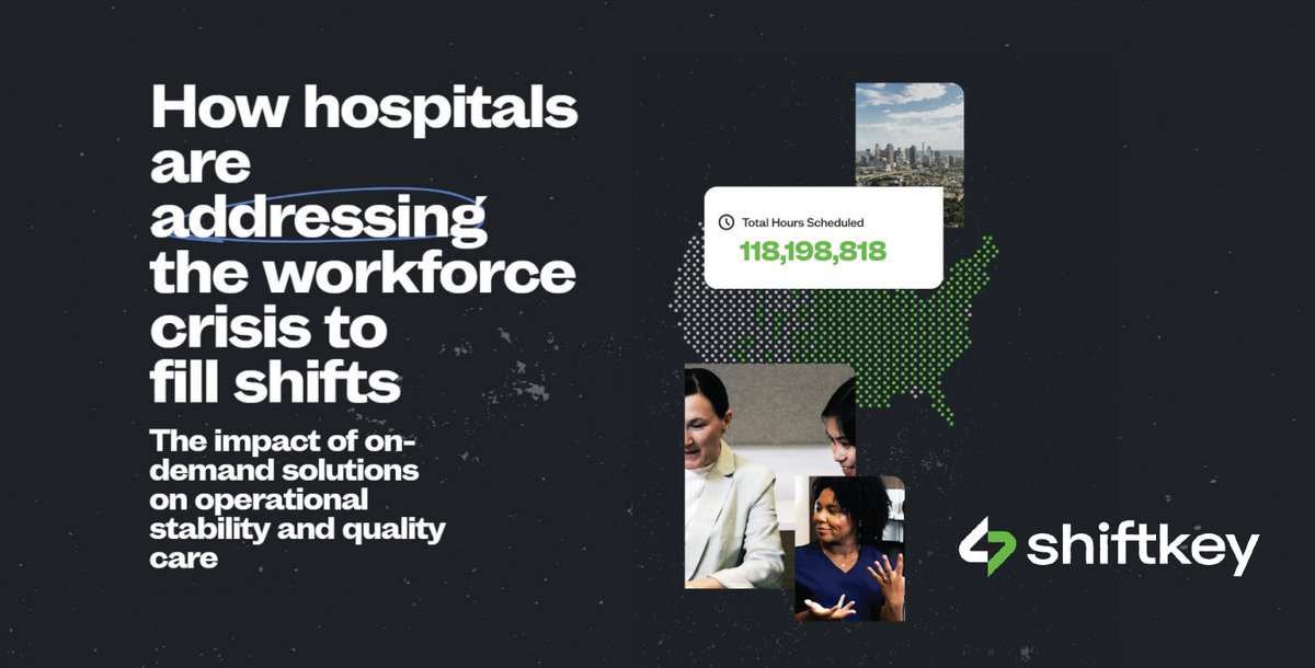 <a href="/MyShiftKey/">ShiftKey</a> releases new Whitepaper detailing healthcare workforce crisis! #healthcareindustry #healthcareworkforce #workforceshortage 
dfwhc.org/shiftkey-relea…