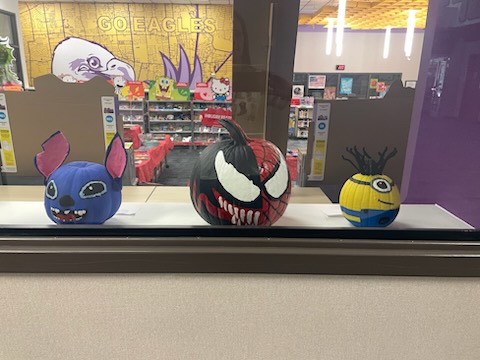 Mata_Library's tweet image. Our annual Book Character Pumpkin Decorating Contest has some great entries! You can turn yours in the rest of this week! @mataeagles @FamilyCMata