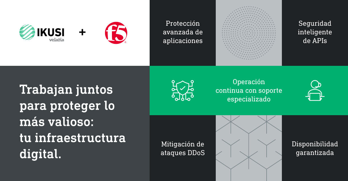 ikusilatam's tweet image. Ikusi + F5 = ciberdefensa inteligente.

⚙️ Protege apps, APIs y disponibilidad crítica.

En un mundo donde cada segundo cuenta, estar listo es tu mejor ventaja.

#Ikusi #F5 #DataProtect #Ciberseguridad #SeguridadSinFronteras