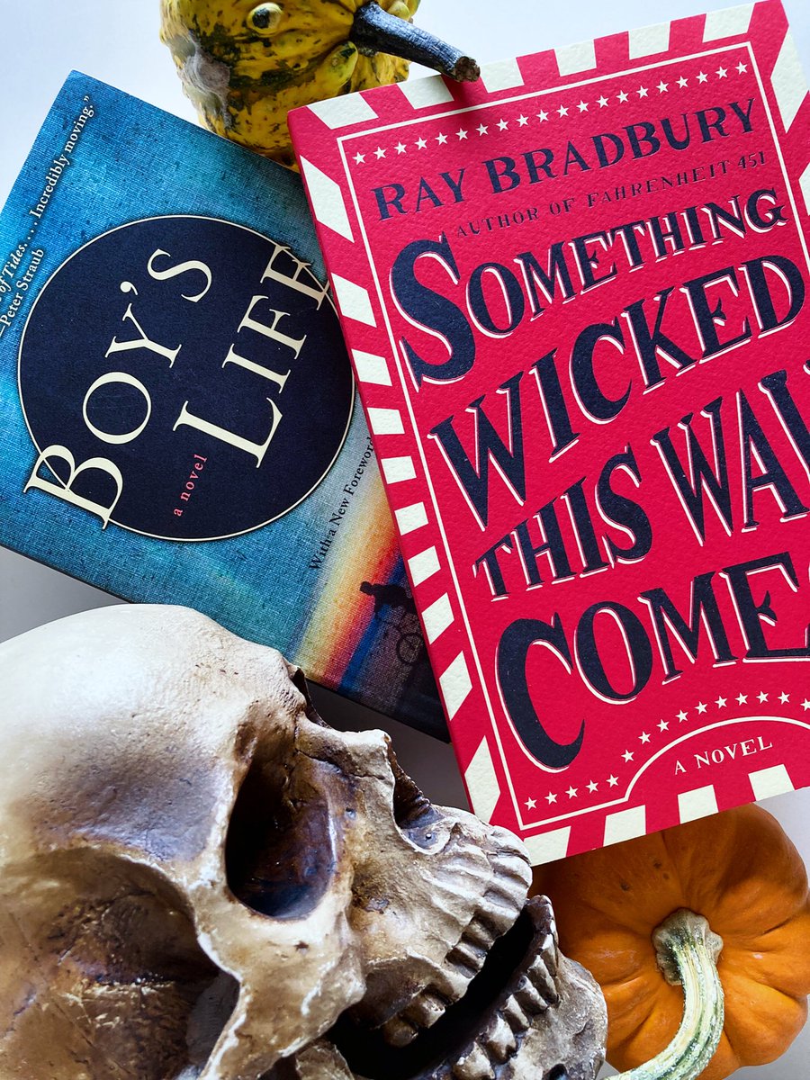 MyDarkLibrary's tweet image. Today is the last day to vote on our November Nostalgia read and it looks like we need a tie-breaker between SOMETHING WICKED THIS WAY COMES by Ray Bradbury and BOY’S LIFE by Robert McCammon. If you have not voted yet, please make sure to do so at @bookclubshq.