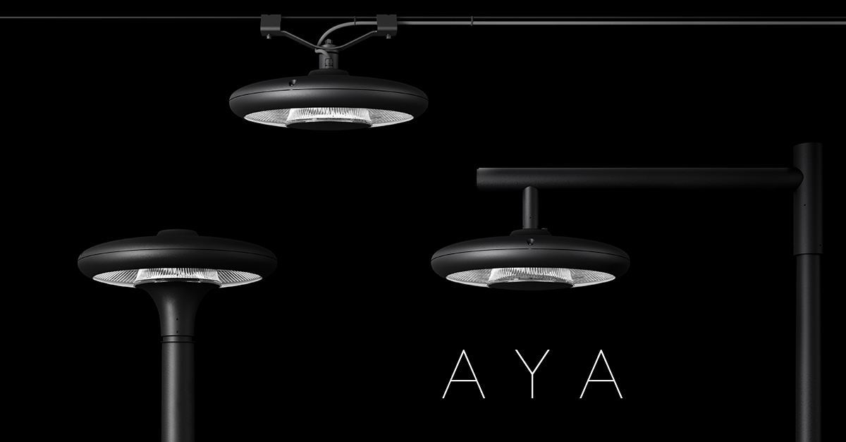 NEW MOUNTINGS. SAME AYA HARMONY.  Post-top, pendant arm, or catenary — Aya adapts to every site.
🌿 Organic form
💡 Precision optics
🦉 Biological Red
✨ Dark-sky compliant
Learn more ow.ly/4mgu50XjcvY

 #OutdoorLighting #BiologicalRed #DarkSky