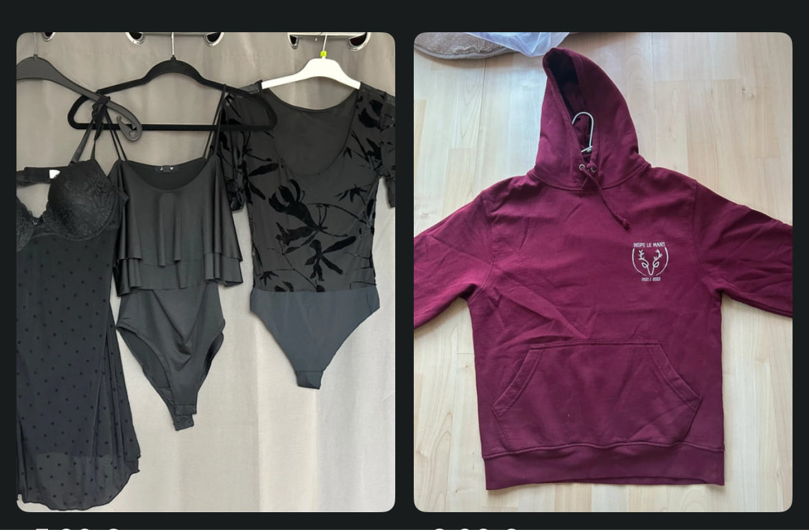 elodie_rhd's tweet image. 🌸 Liquidation dressing femme 🌸

Tailles XS-S – toutes saisons 👗

💫 Prix doux : 2€ à 5€

✨ Lots disponibles
💬 Prix négociables et réservations possibles

vinted.fr/member/2376616… 

#ete #printemps #lot #body #short #top #nuisette