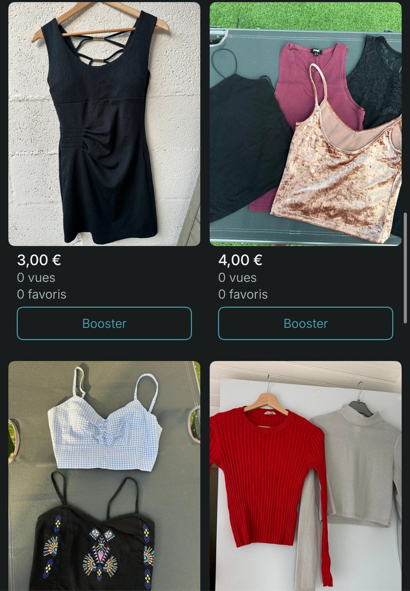 elodie_rhd's tweet image. 🌸 Liquidation dressing femme 🌸

Tailles XS-S – toutes saisons 👗

💫 Prix doux : 2€ à 5€

✨ Lots disponibles
💬 Prix négociables et réservations possibles

vinted.fr/member/2376616… 

#ete #printemps #lot #body #short #top #nuisette