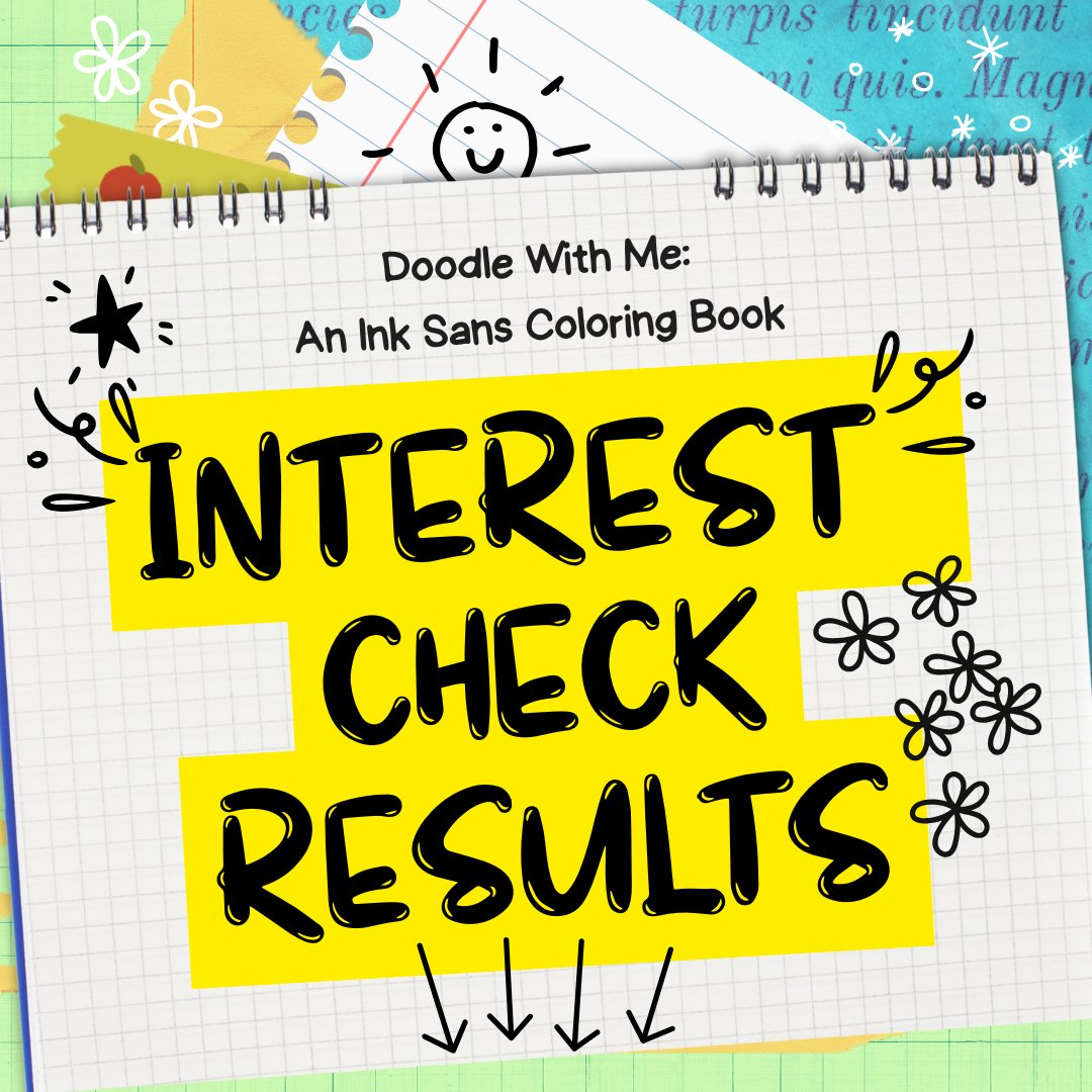 Doodle With Me! An Ink Sans Coloring Book tweet media