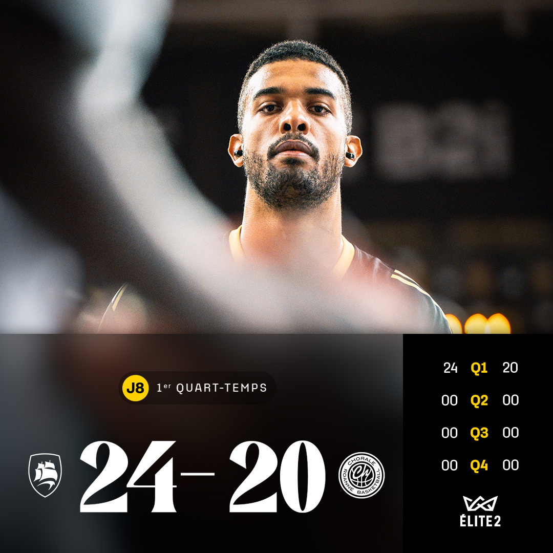 10’ ‣ C'est serré dans ce premier quart-temps, mais nos Maritimes prennent le meilleur ! 

⚓️ 24 - 20 🔵

#Elite2 | #FievreSR