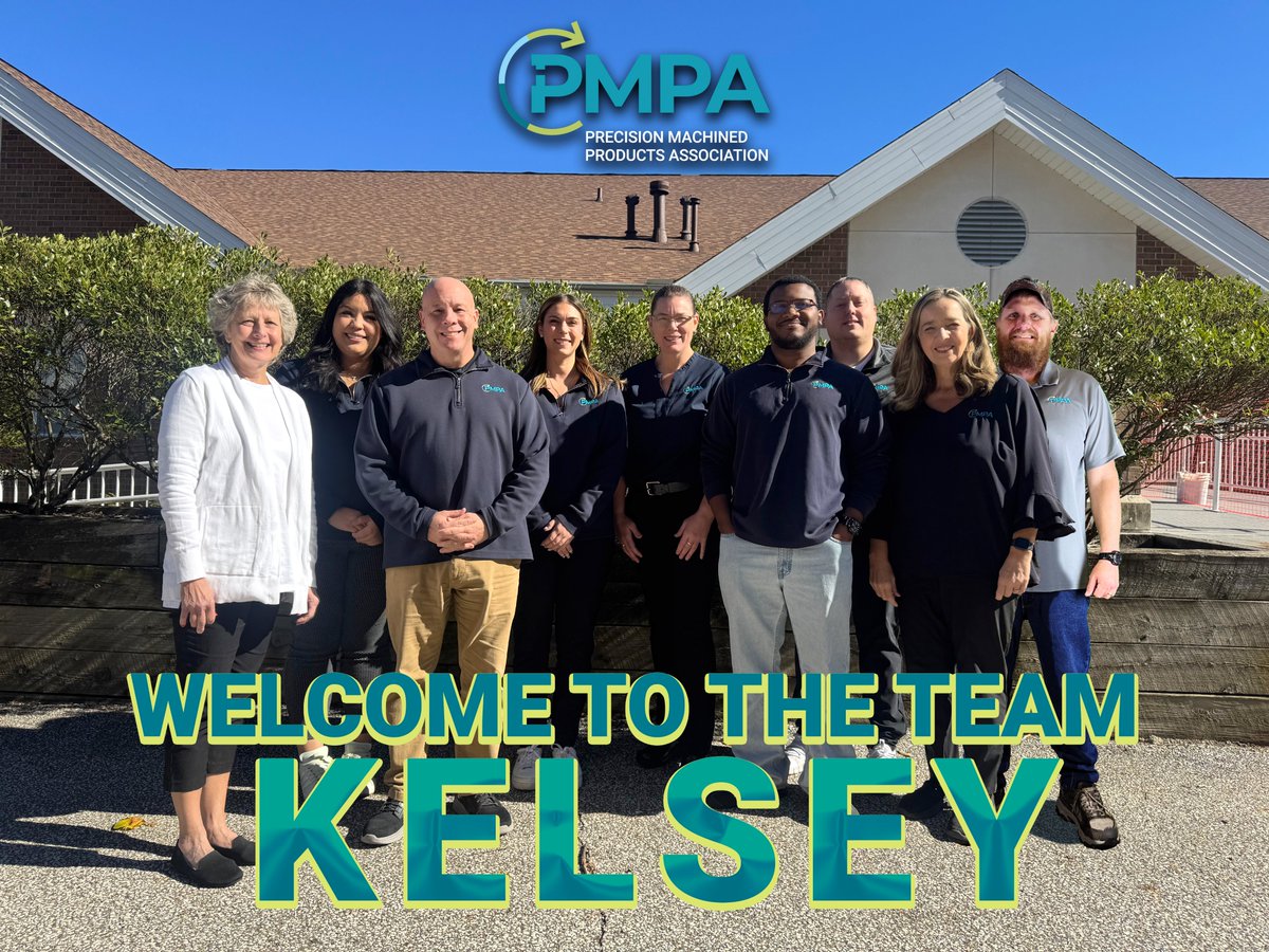 PMPA_ORG's tweet image. Welcome to the PMPA Team Kelsey Rinehart!
#PMPA #welcometotheteam #precisionmachining #cncmachining