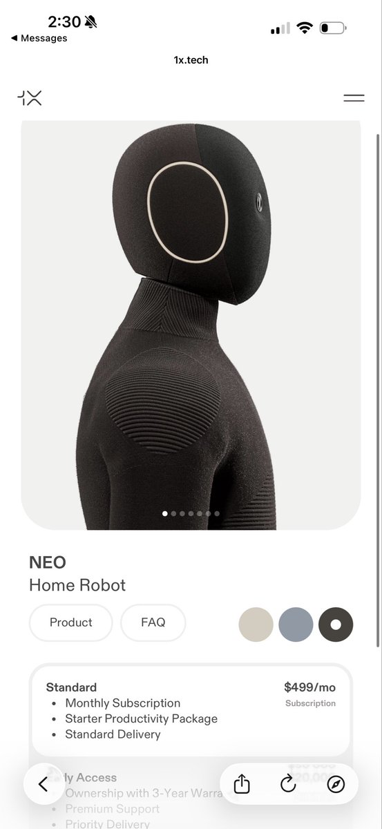 nizzyabi's tweet image. $499 /mo feels so cheap for a home robot wtf?