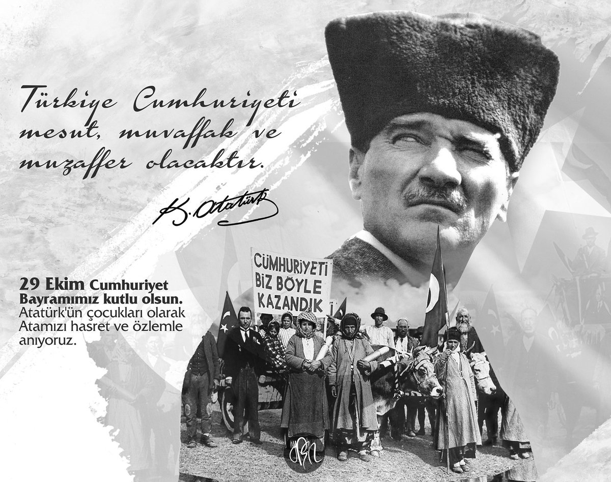 “Cumhuriyet, hürriyettir, eşitliktir, adalettir! 
Başta Gazi Mustafa Kemal ATATÜRK ve silah arkadaşları olmak üzere tüm şehitlerimize minnetle… 
29 Ekim Cumhuriyet Bayramımızın 102.yılı kutlu olsun!”