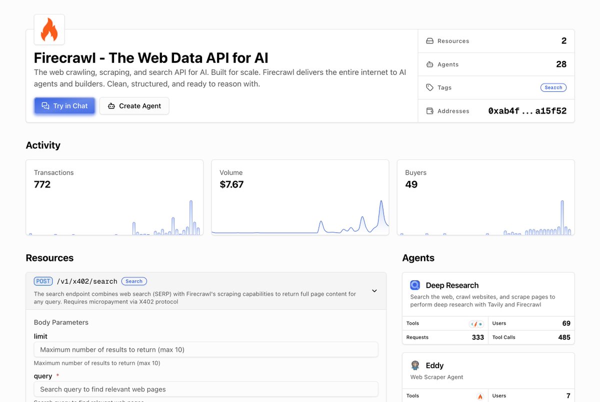 jsonhedman's tweet image. Updated x402scan resource page is live