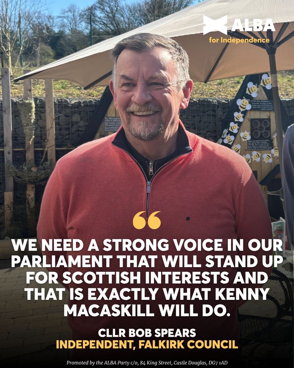 Independent Councillor for Grangemouth, Bob Spears, on why he's backing ALBA in the next Scottish election 👇

🗣️ "Kenny... didn't mince his words... he told us what would happen if the refinery were to close, and sadly, much of that has now come to pass."

#ListVoteALBA