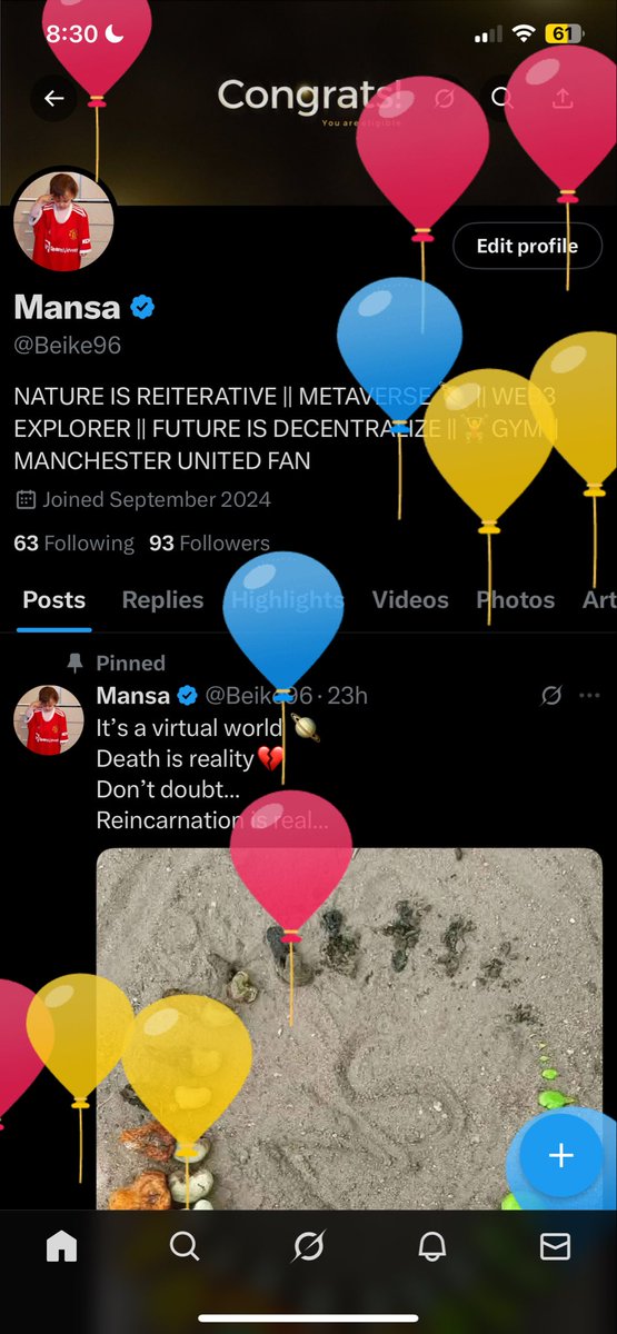 Beike96's tweet photo. I almost forgot it’s my birthday🎈 
Thanks @elonmusk for reminding me https://t.co/Er3Ib97FLL