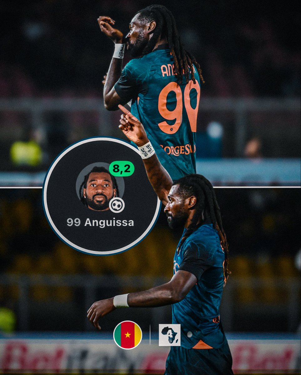 ActuFootAfrique's tweet photo. 🚨 André-Frank Zambo Anguissa 🇨🇲 𝑶𝙁𝑭𝙍𝑬 la victoire au Napoli face à Lecce en Serie A (0-1) ! 🇮🇹🌟

Quel joueur. 👏🏿 https://t.co/ufxmXYRlul