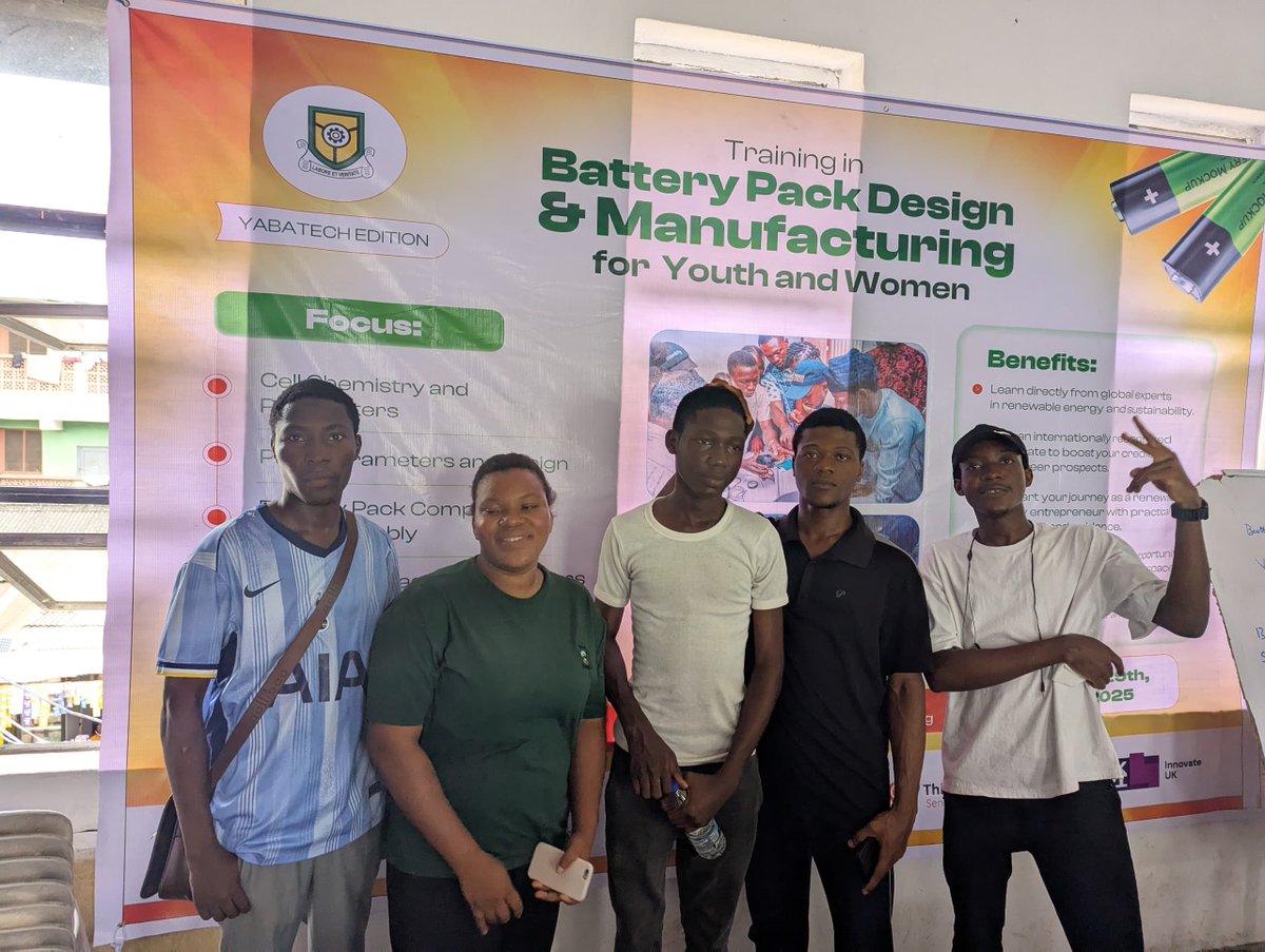 1Ns1deRneT's tweet image. Glad to be part of the Battery Pack Design and Manufacturing Cohort that started on Oct 27th! ⚡
Big thanks to @CeidHub  for hosting this impactful program. Excited to learn, build, and innovate!
#BatteryPackDesign #CleanEnergy #Innovation