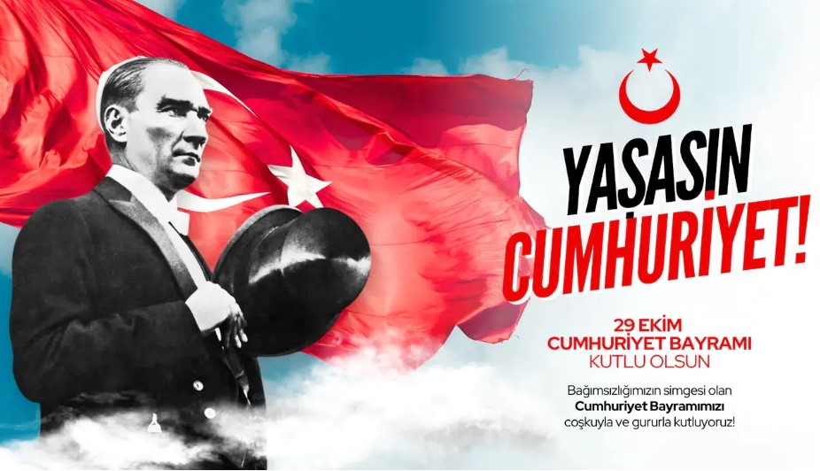 ECHOAutoParts's tweet photo. ECHO PARTS: Cumhuriyetimizin 102. yılını gururla kutluyoruz. Gazi Mustafa Kemal Atatürk'ün bizlere emanet ettiği bu değer, her geçen gün daha da güçlü bir şekilde yolumuzu aydınlatıyor. #İlelebetCumhuriyet
#echo #echoglobal #echoparts #29Ekim #CumhuriyetBayramı https://t.co/SuGrFdpJL9