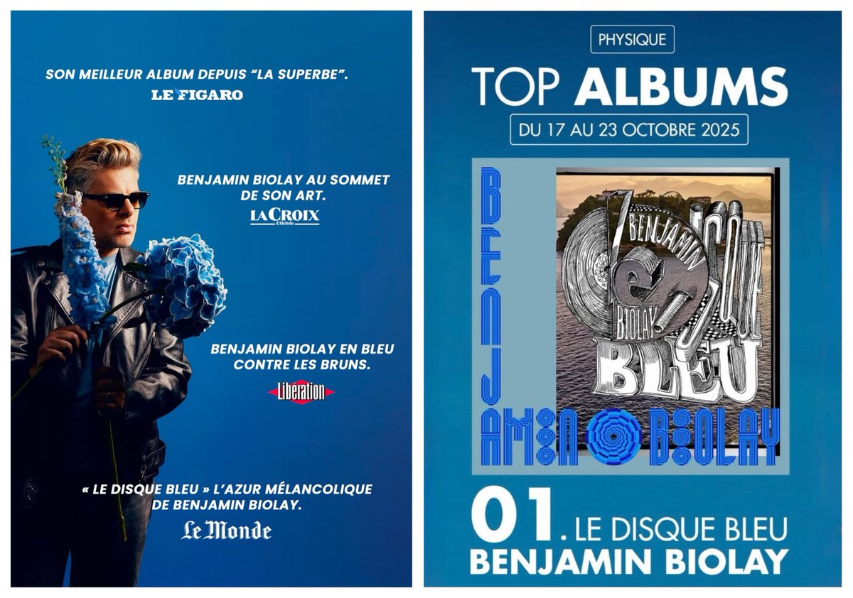 #BenjaminBiolay 💙 #LeDisqueBleu