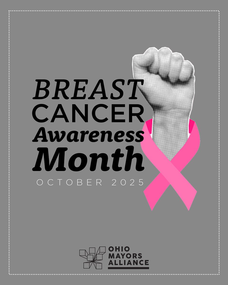 This October, the Ohio Mayors Alliance stands with all those touched by breast cancer. We commit to stronger communities through early detection, support, and hope!
