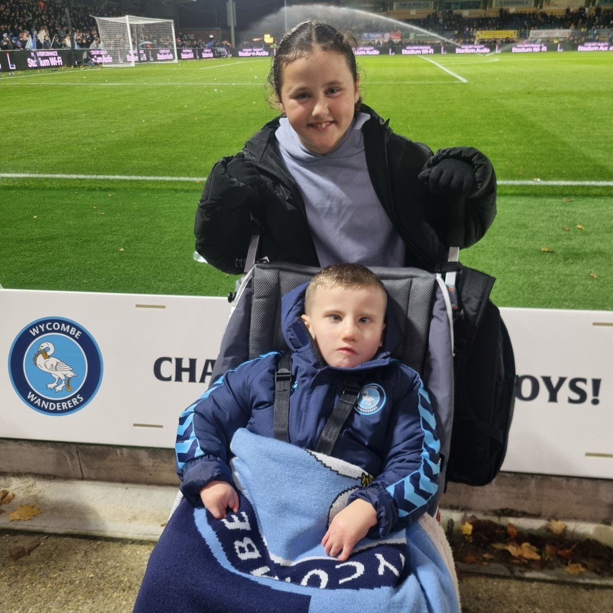 Wycombe v Fulham in last 16 of the carabao cup with Sadie and Ellis.  Come on Wycombe <a href="/wwfcofficial/">Wycombe Wanderers</a> <a href="/theWycombeWay/">The Wycombe Way</a> @TheWycombeZone <a href="/wwstrust/">Wycombe Wanderers Supporters’ Trust</a>