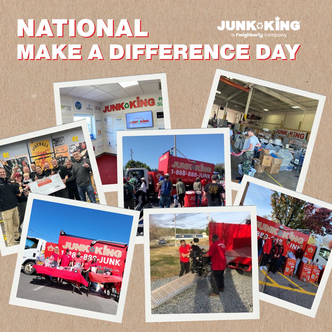 JKStPaulMN's tweet photo. Big or small, every action counts! On National Make a Difference Day, we’re proud to do our part by recycling, donating, and hauling responsibly, keeping junk out of landfills and giving items a second life. You can make a difference too! #JunkRemovalStPaul #Makeadifference https://t.co/iQLO2fVfn1