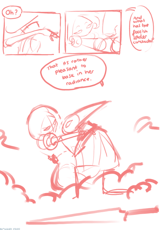 fun behind the scenes; here are some early sketches of drafts of some of the pages!

#lacenet