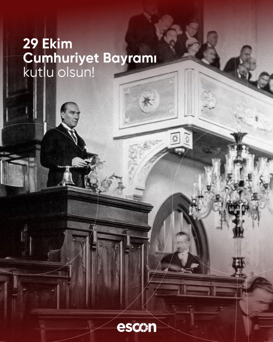 29 Ekim Cumhuriyet Bayramı kutlu olsun! 🇹🇷🇹🇷🇹🇷

Enerjisini Cumhuriyet’ten alan bir ülkenin geleceği için, Ulu Önderimiz Mustafa Kemal Atatürk’ün izinde, yorulmadan çalışmaya, üretmeye ve değer yaratmaya devam ediyoruz.

#ESCON #29Ekim #CumhuriyetBayramı