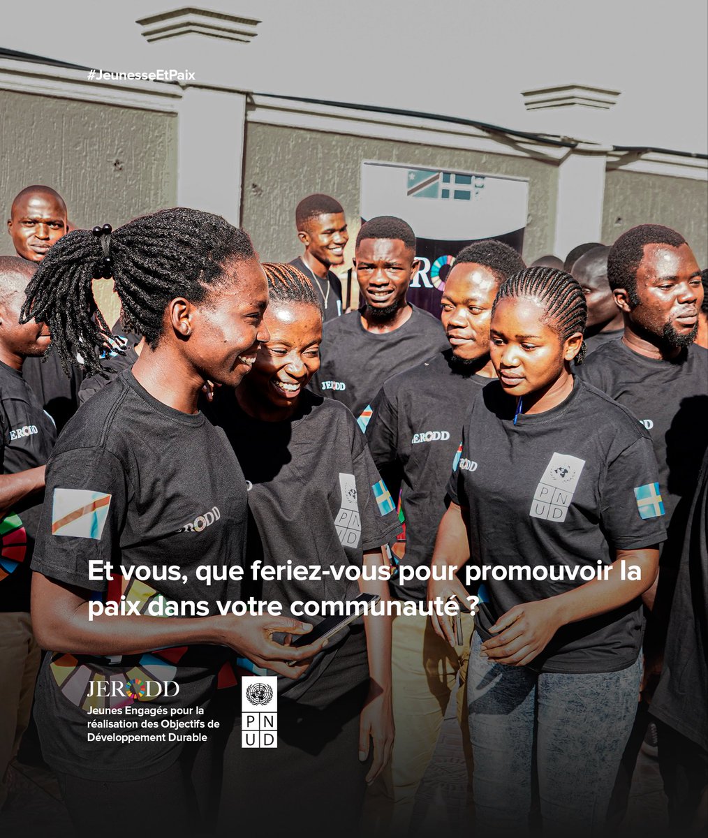 JERODDRDC's tweet image. Et si la jeunesse congolaise devenait la vraie force contre l’extrémisme violent ? 🇨🇩
Les JERODD agissent déjà 💪🏽 : sensibiliser, dialoguer et mobiliser pour prévenir la radicalisation et bâtir la paix. 
#JERODD #JeunesseEtPaix #ODD16 #CohesionSociale @PNUDRDC