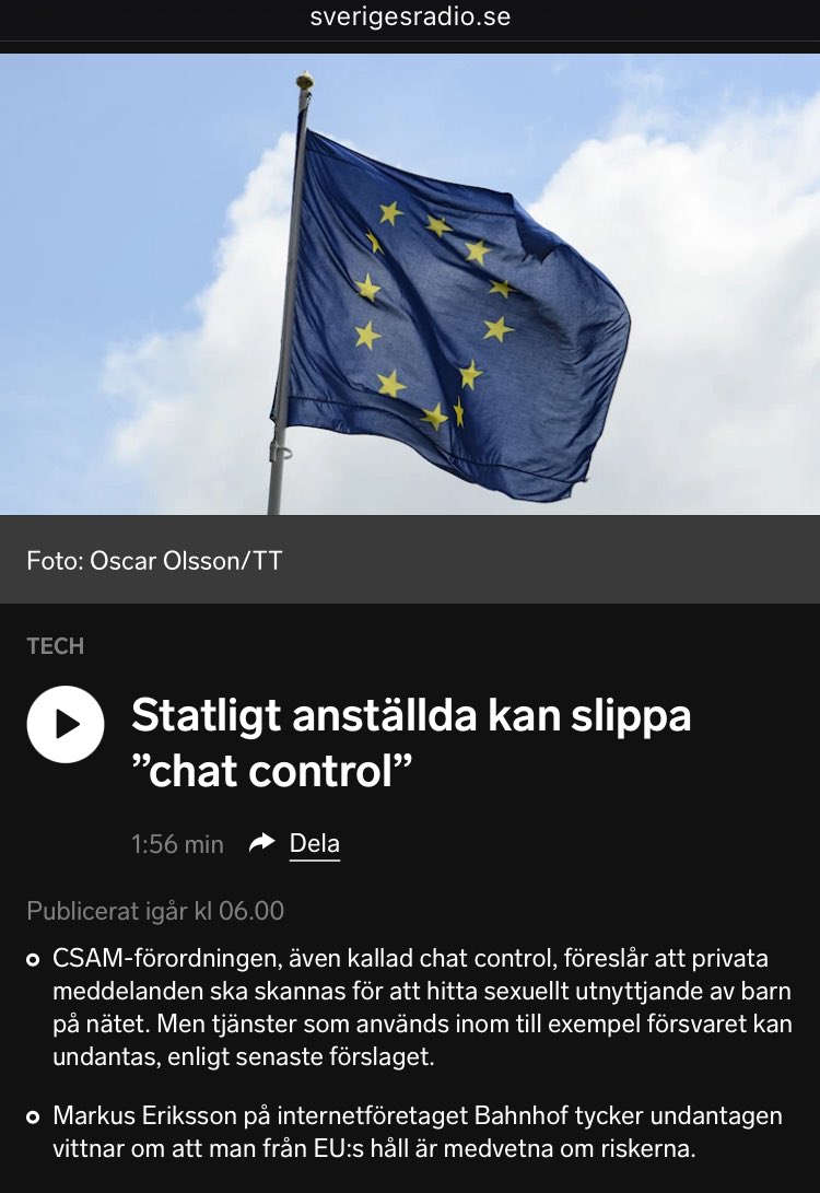 Precis som de slapp sprut-tvång? Föreslår att alla lagförslag som förslagsställarna själva vill undantas ifrån skrotas automatiskt.