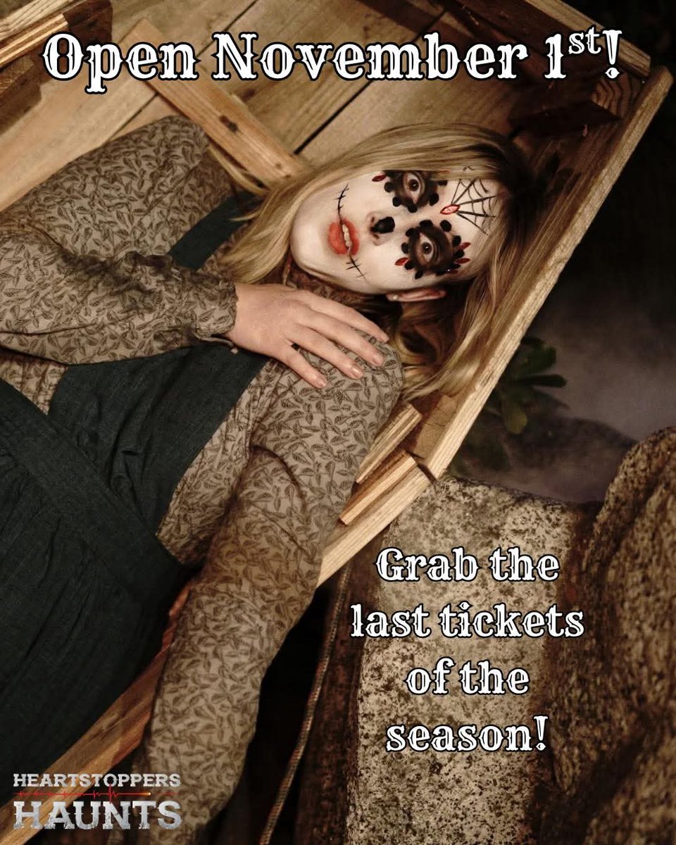 3 days left to get your scare on! Heartstoppers Haunted House