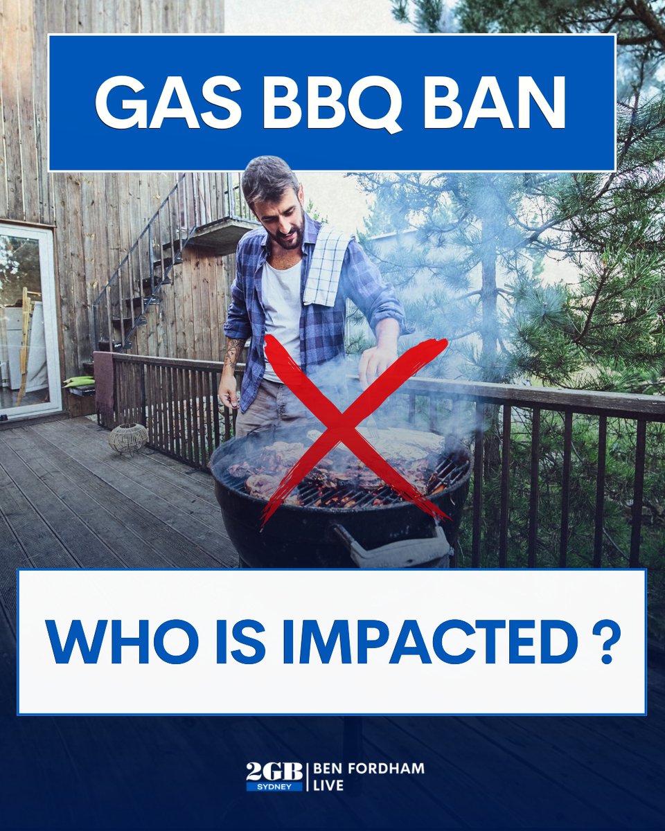 2GB873's tweet image. You’re not going to like the sound of this...
A major council is BANNING gas BBQ’s. 
MORE: brnw.ch/21wX0Ud