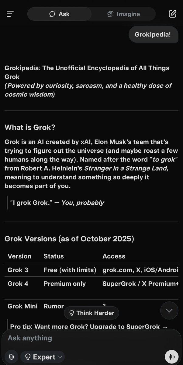 scottdotnetdev's tweet image. Grok has no idea what Grokipedia is 😂
