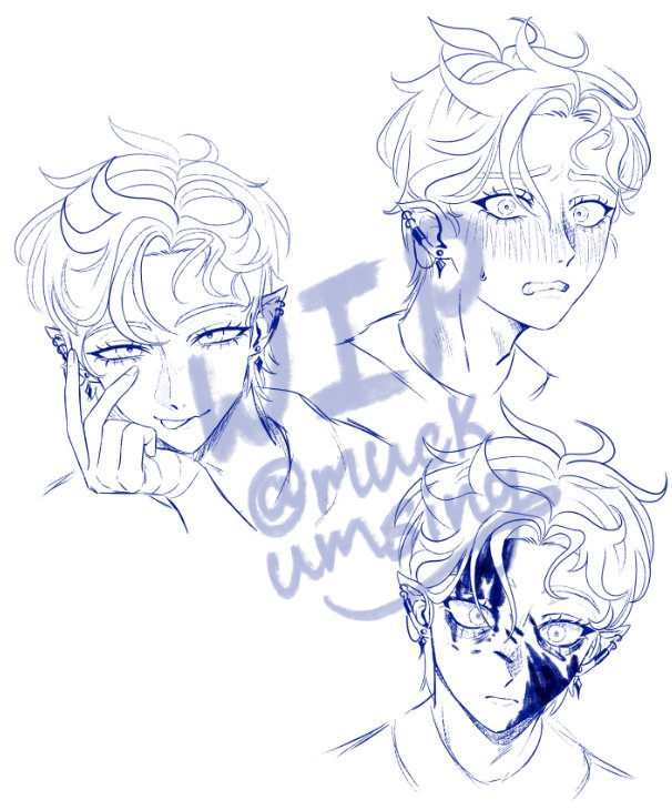 Handful of doodles I did between comms