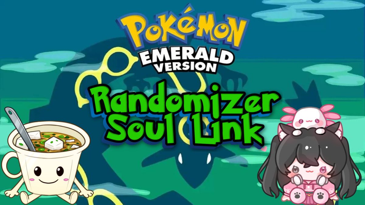 Sakuno629's tweet image. ⭐️Day 6 of Emerald Soul Link Randomizer w/ @ZuisoupTV  ⭐️ !newvid 

#Vtuber #Pokemon #Emerald #SoulLink #Nuzlocke #Randomizer 

twitch.tv/sakuno629