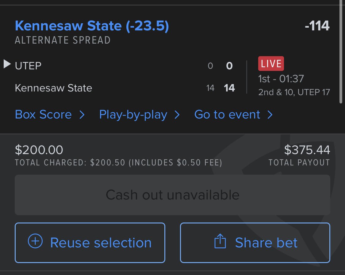 🔥I also did 4U -23.5

So 4U on that
6U on the SGP
Ladder Leg 5️⃣ on the SGP

LETS GO