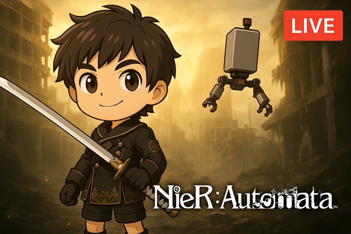 See you all at 9pm EST! I'm starting a  Fresh Play Through of #NieRAutomata hope to see you there! #twitchstreamer #YouTuber  twitch.tv/ones2cents