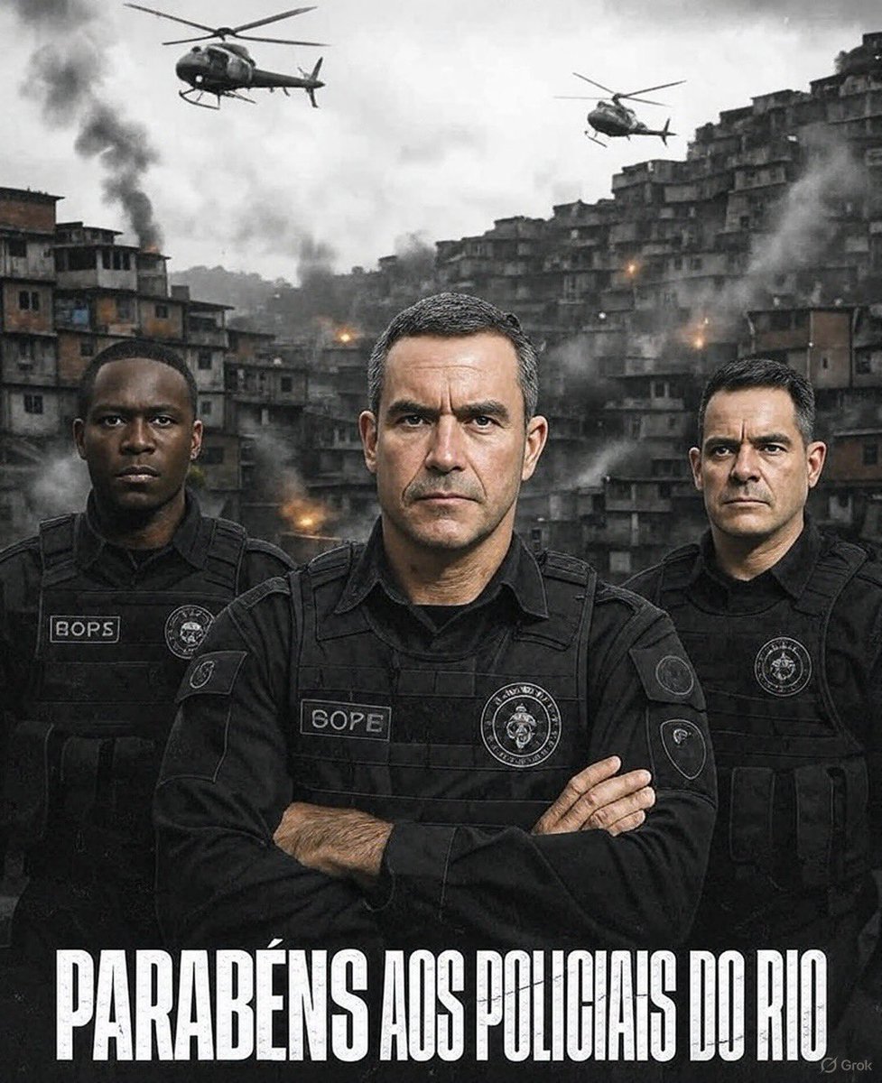 Meu sincero agradecimento aos policiais do BOPE, PMRJ, PCRJ e todos os envolvidos na operação de hoje. 

Vocês são os verdadeiros heróis!