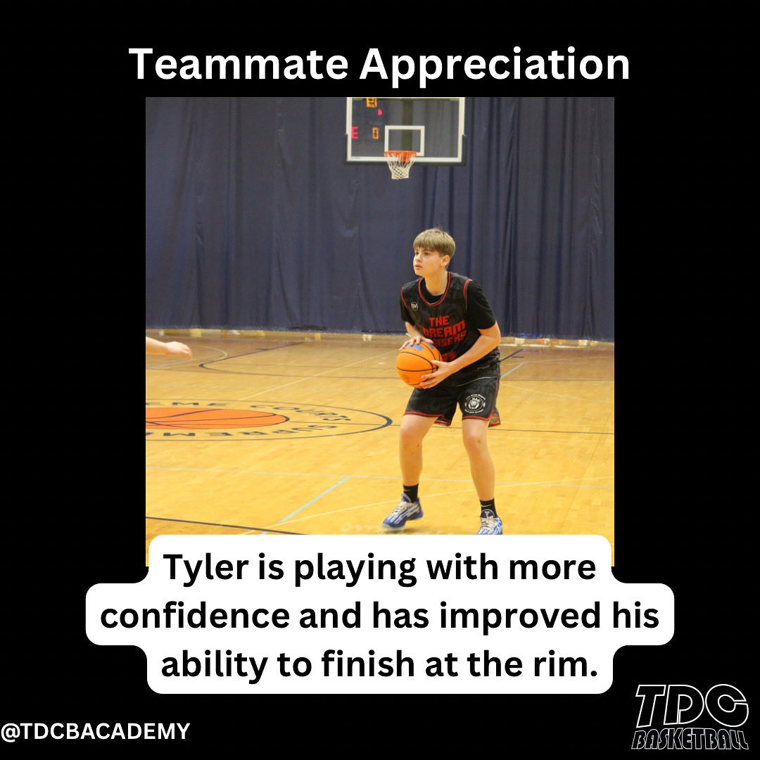 A lot of our teammates gave out great compliments to Tyler! We have seen a big transformation from the first tournament to the last with Tyler. We are looking forward to seeing him have a great season at Fisher this year! 

#teamdreamchasers #basketball #teammates