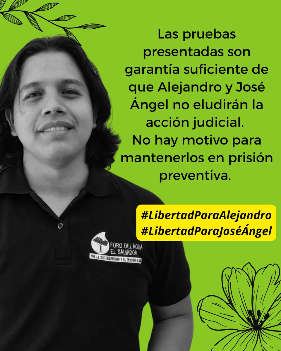 ⚡ ¡Basta de criminalizar la defensa del territorio! La lucha es por la tierra y la vida. Exigimos al juzgado que cumpla con la ley y los libere. #LibertadParaAlejandro #LibertadParaJoséÁngel