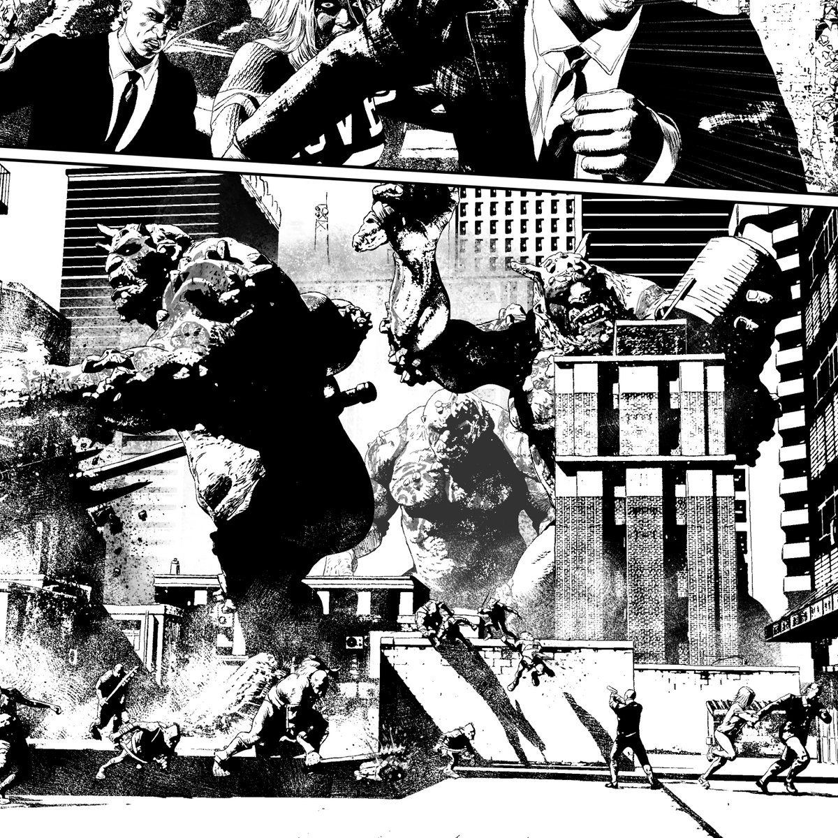 Conquered #1. 
Mayhem in the city! 
Last 3 days! 
#fantasy #comics