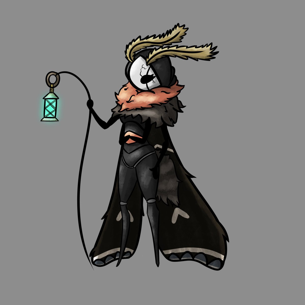Drew a moth in Hollow Knight Style
Don't have a name for her (yet)
so if you wanna you can give her one maybe