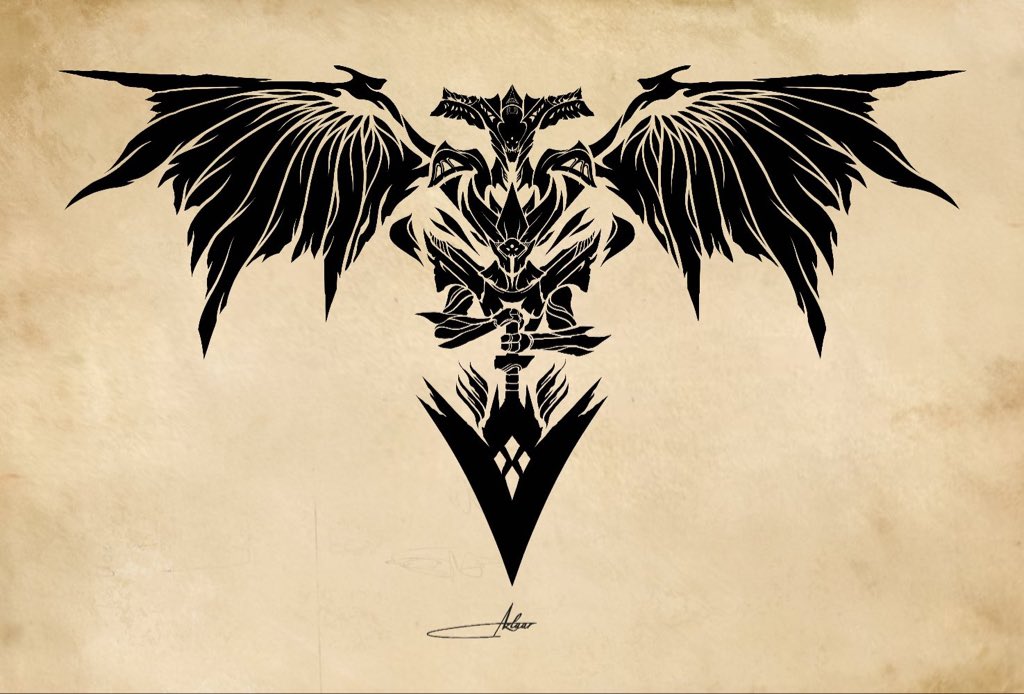 Azlaar's tweet photo. Father &amp; Son

Destiny 2 Tattoo Commission https://t.co/t2CmlAy0X8